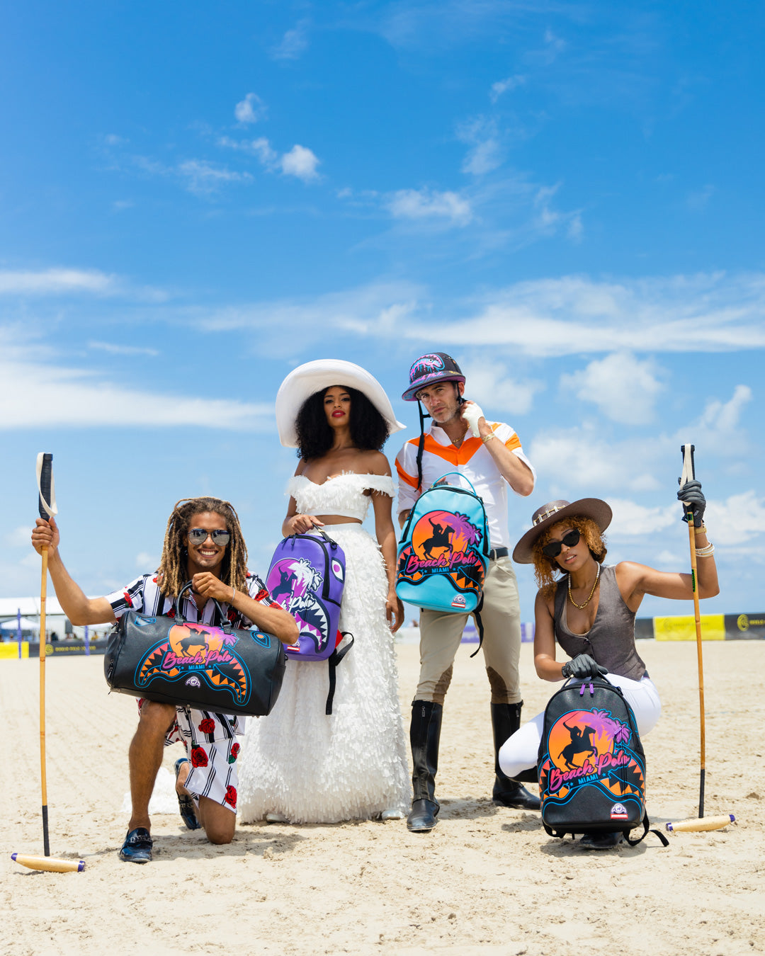 MIAMI BEACH POLO COLLAB BACKPACK (DLXV-BLACK)